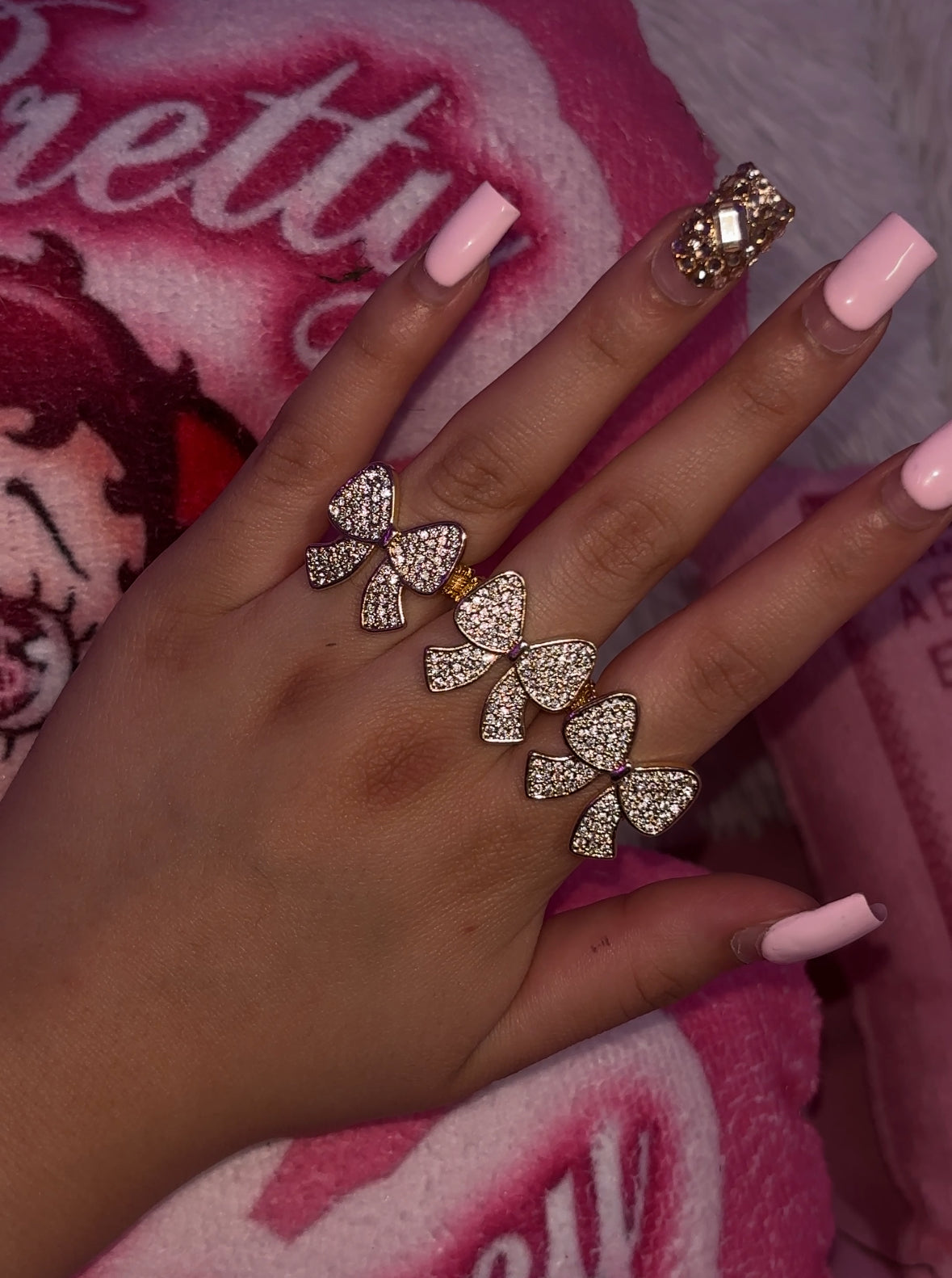 BLING BOW RING