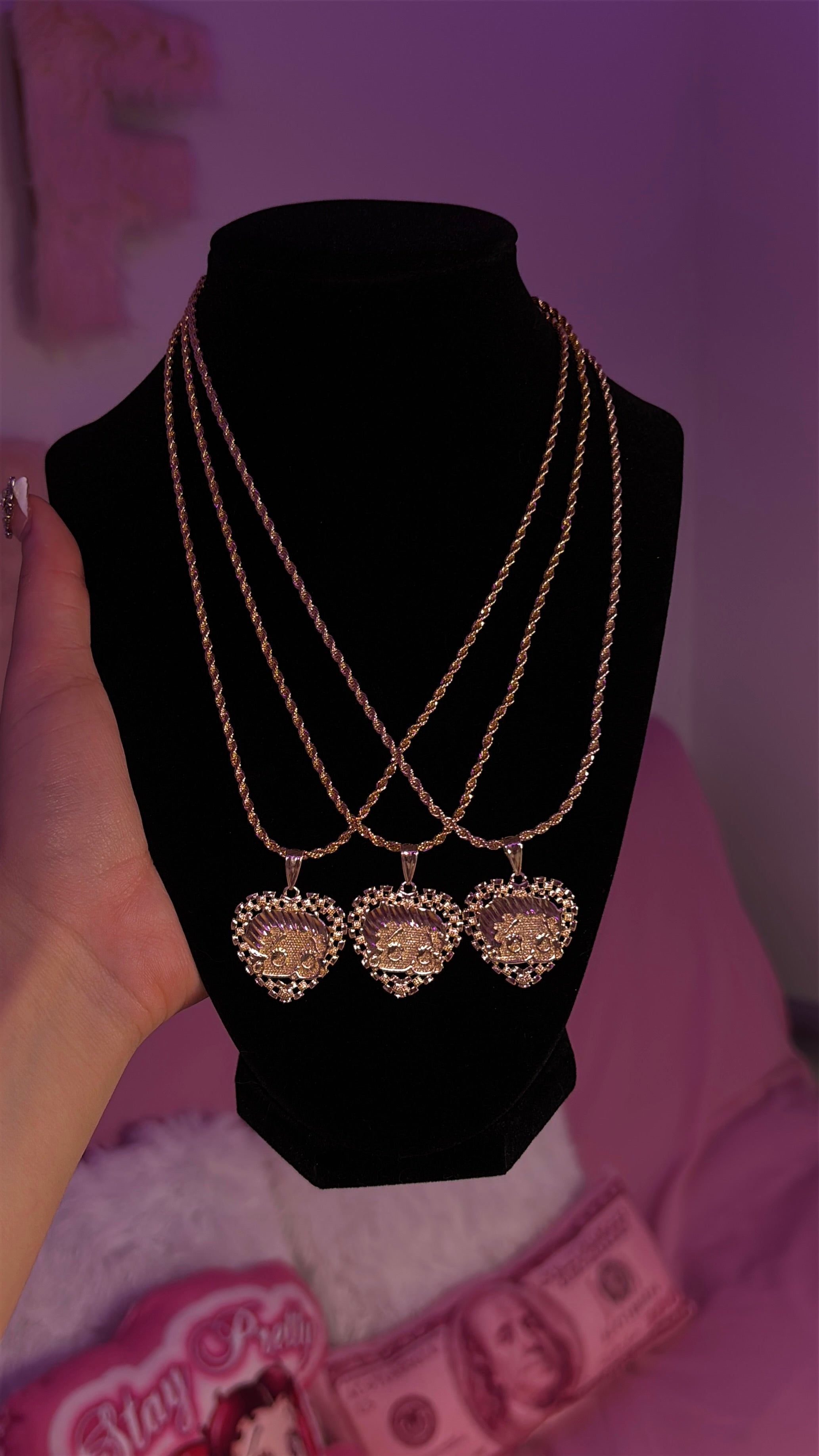 BETTY BOO HRT NECKLACE