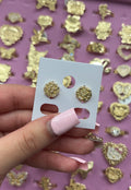 CIRCLE NUGGET EARRINGS