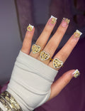 DMND HEART NUGGET RING