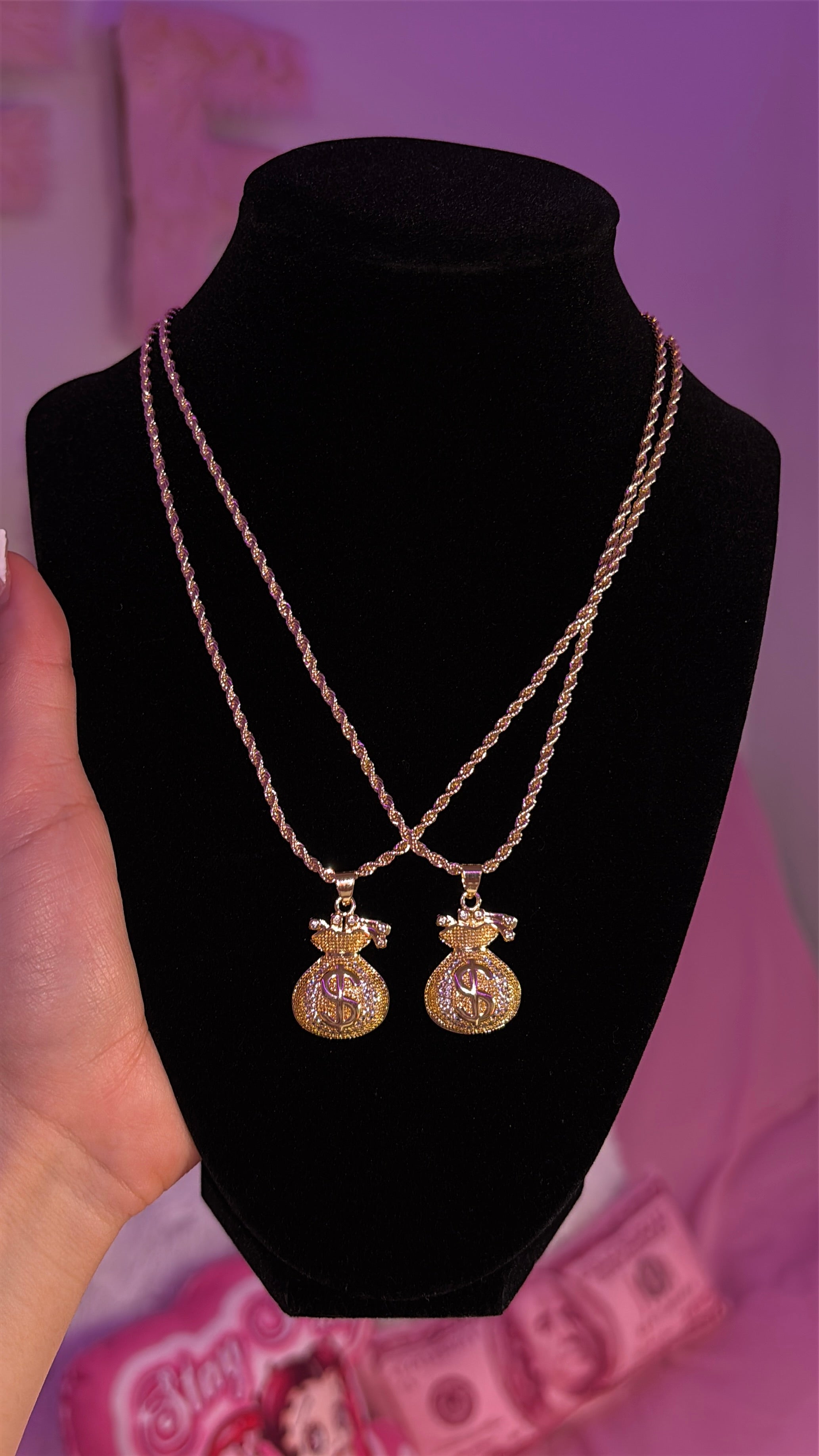 MONEY BAG NECKLACE