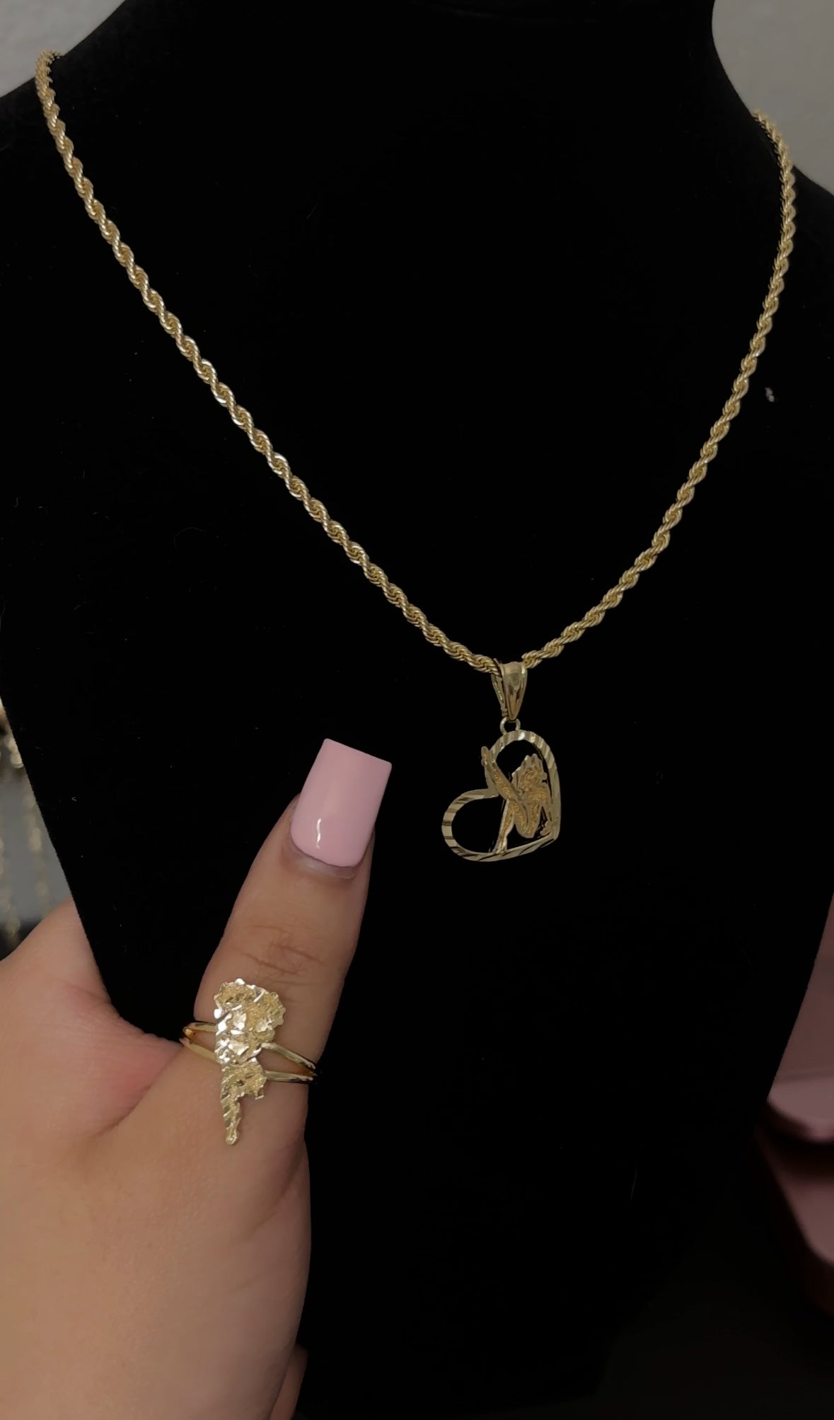 HEART BETTY BOOP NECKLACE