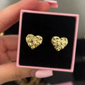 HEART NUGGET EARRINGS
