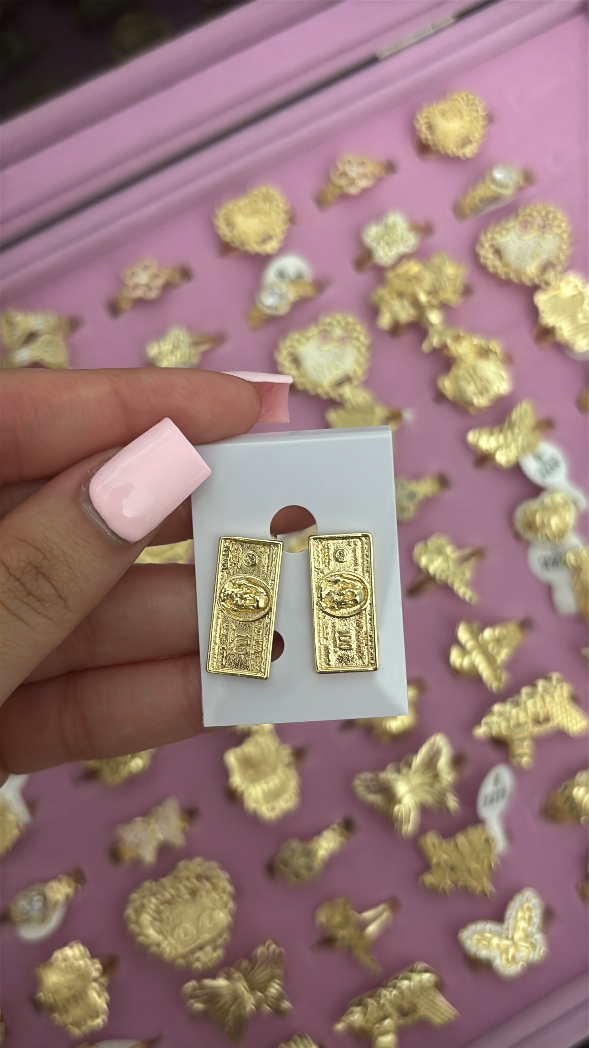 DOLLAR BILL EARRINGS