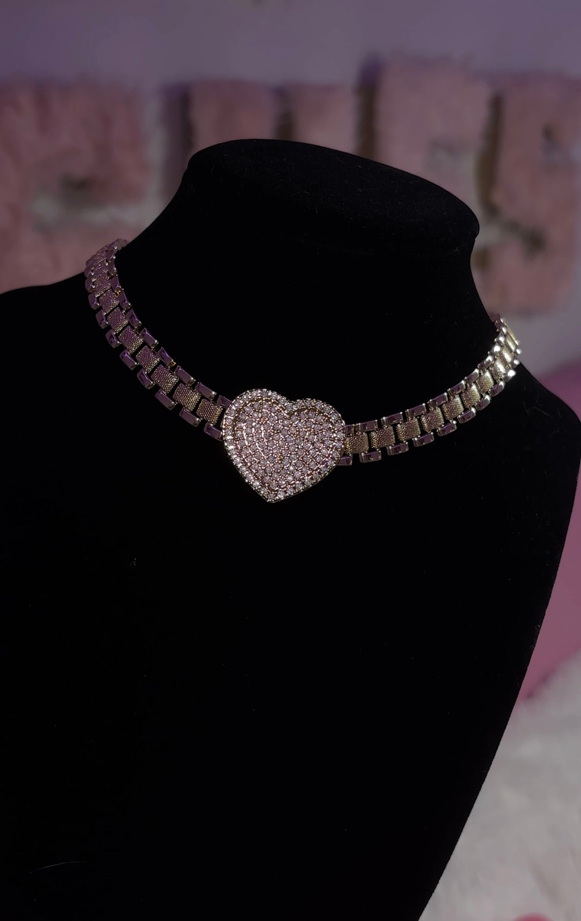 NEW DMND HRT ROLEX CHAIN