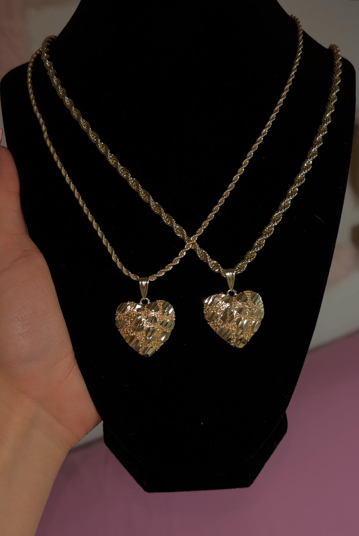 JUMBO HRT NUGGET NECKLACE