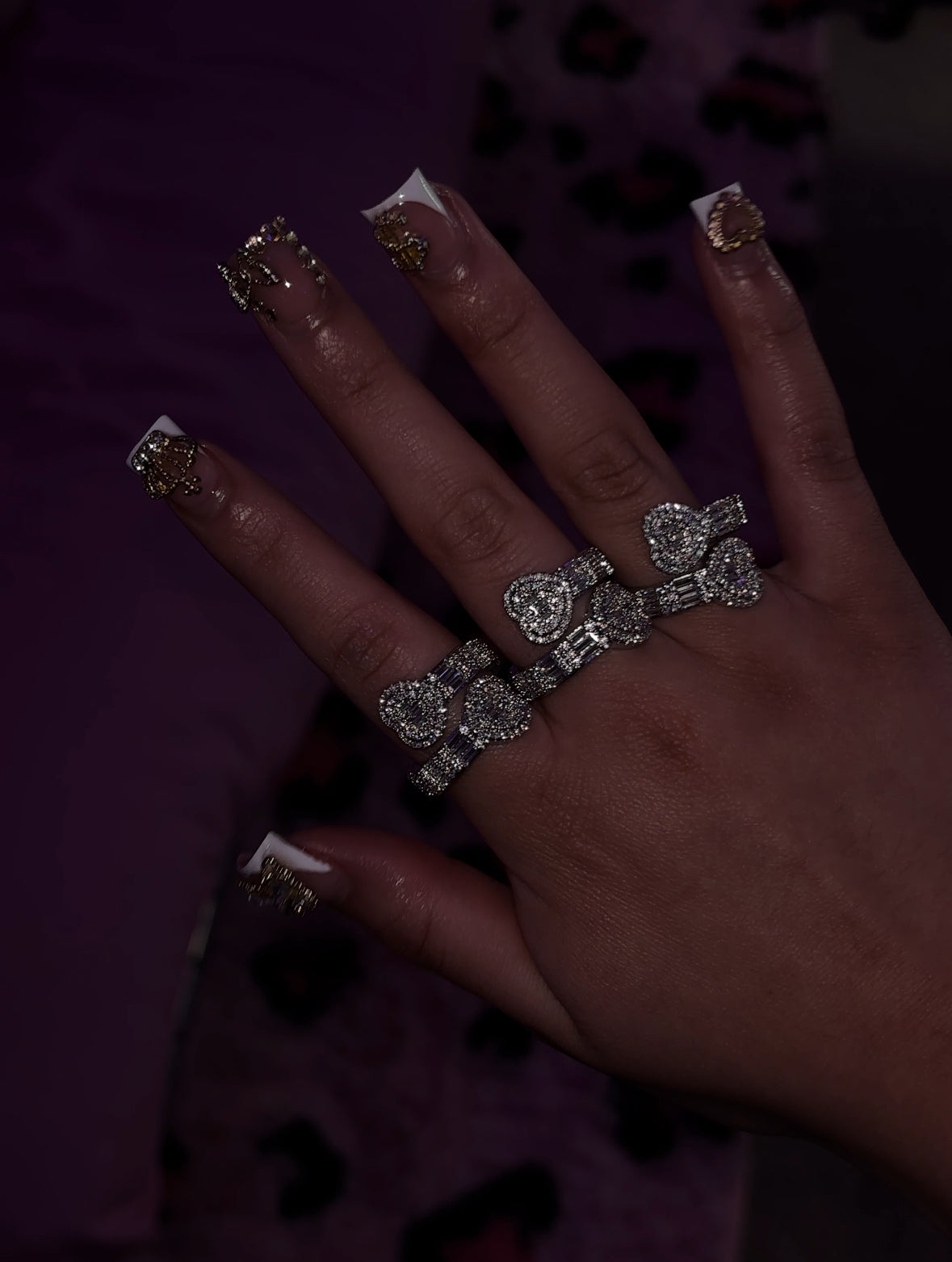 SILVER HRT OPEN RING