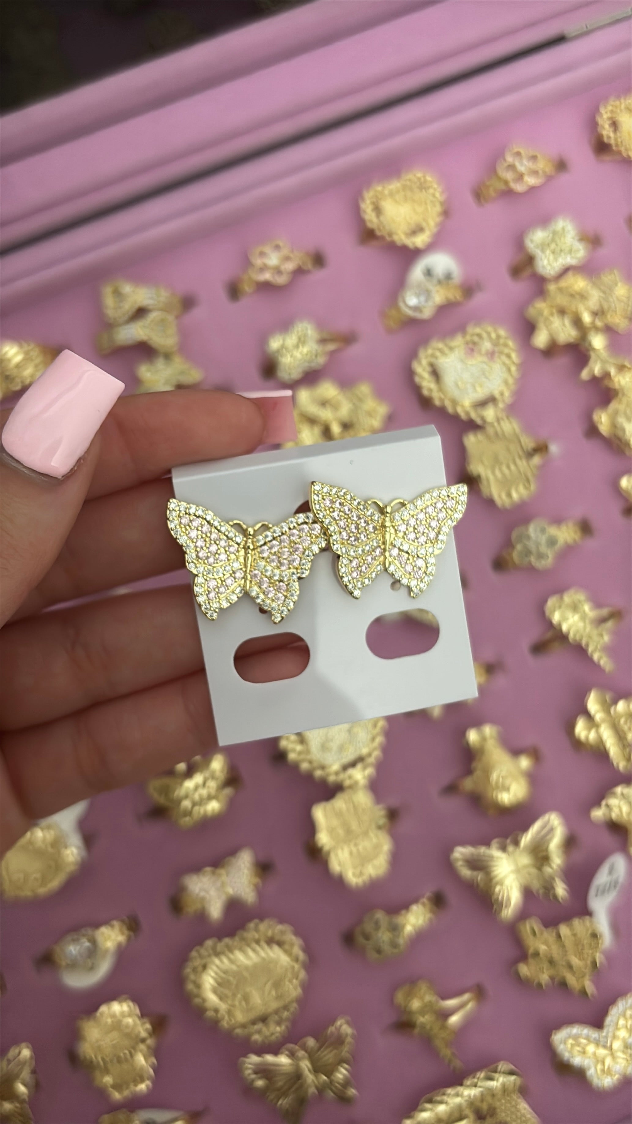 BUTTERFLY DMND EARRINGS