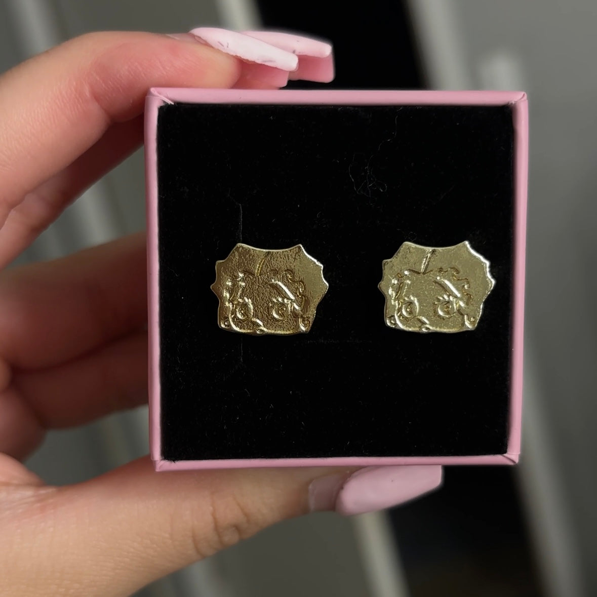 BETTY BOOP HEAD EARRINGS