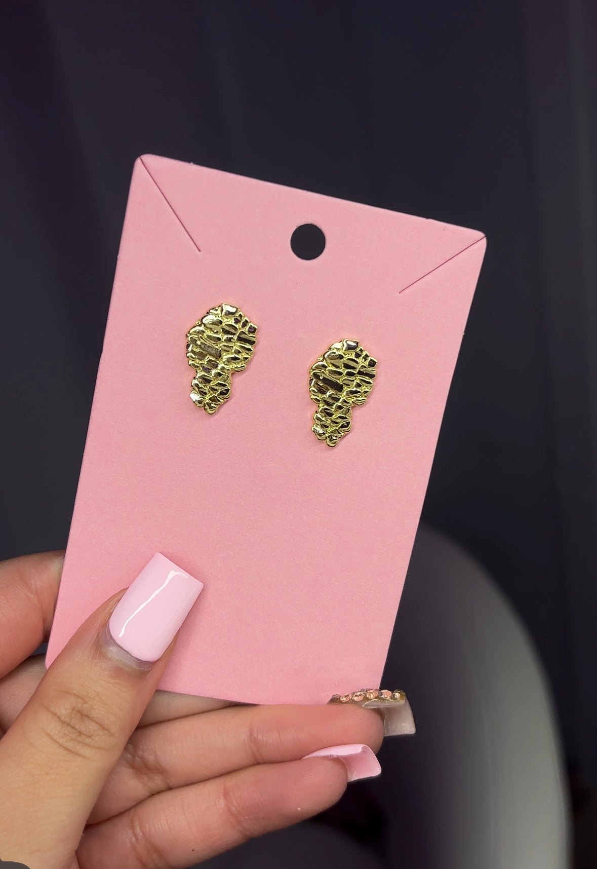 MEDIUM NUGGET EARRINGS
