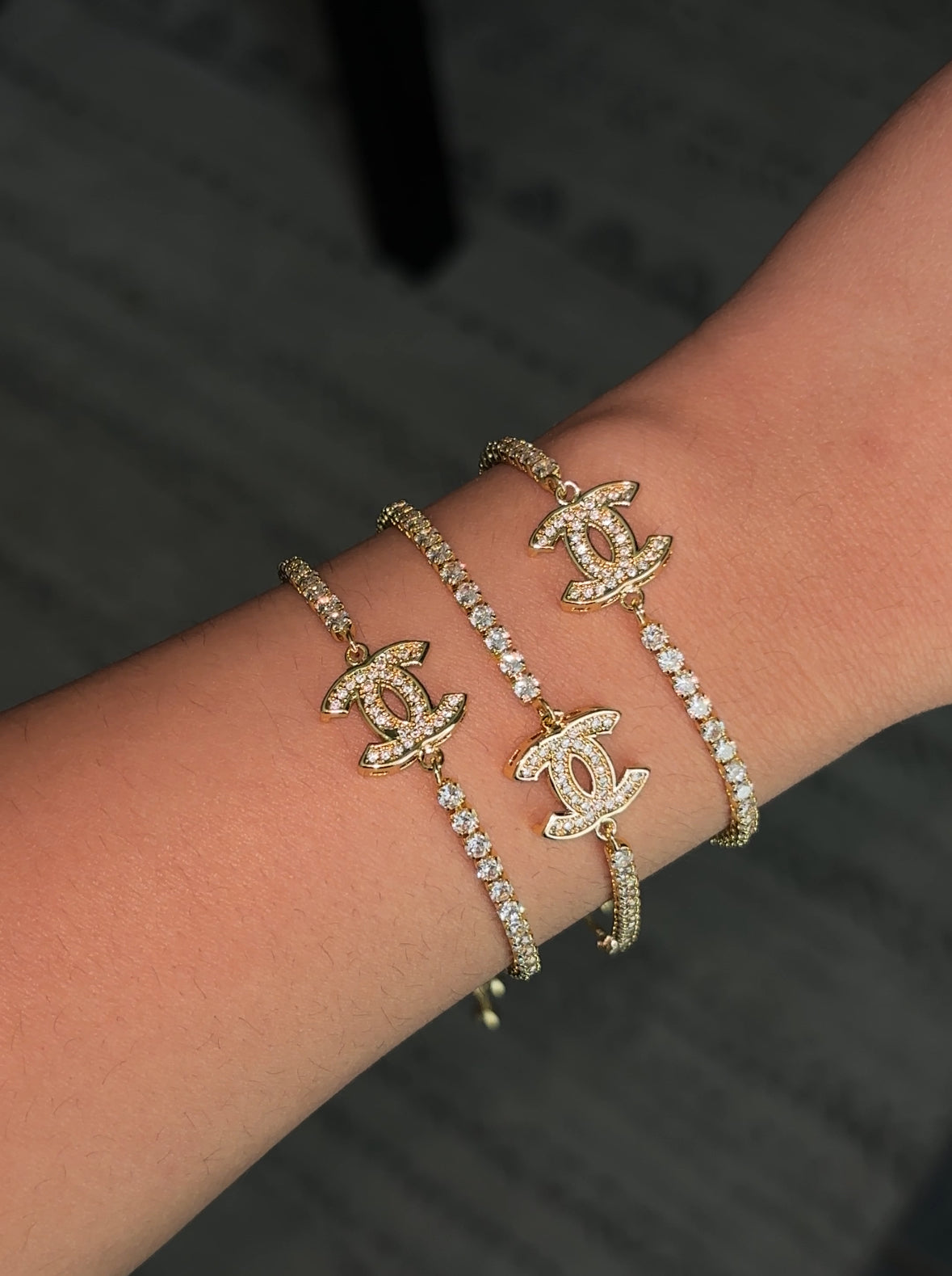 DOUBLE CC Adjustable BRACELET ￼